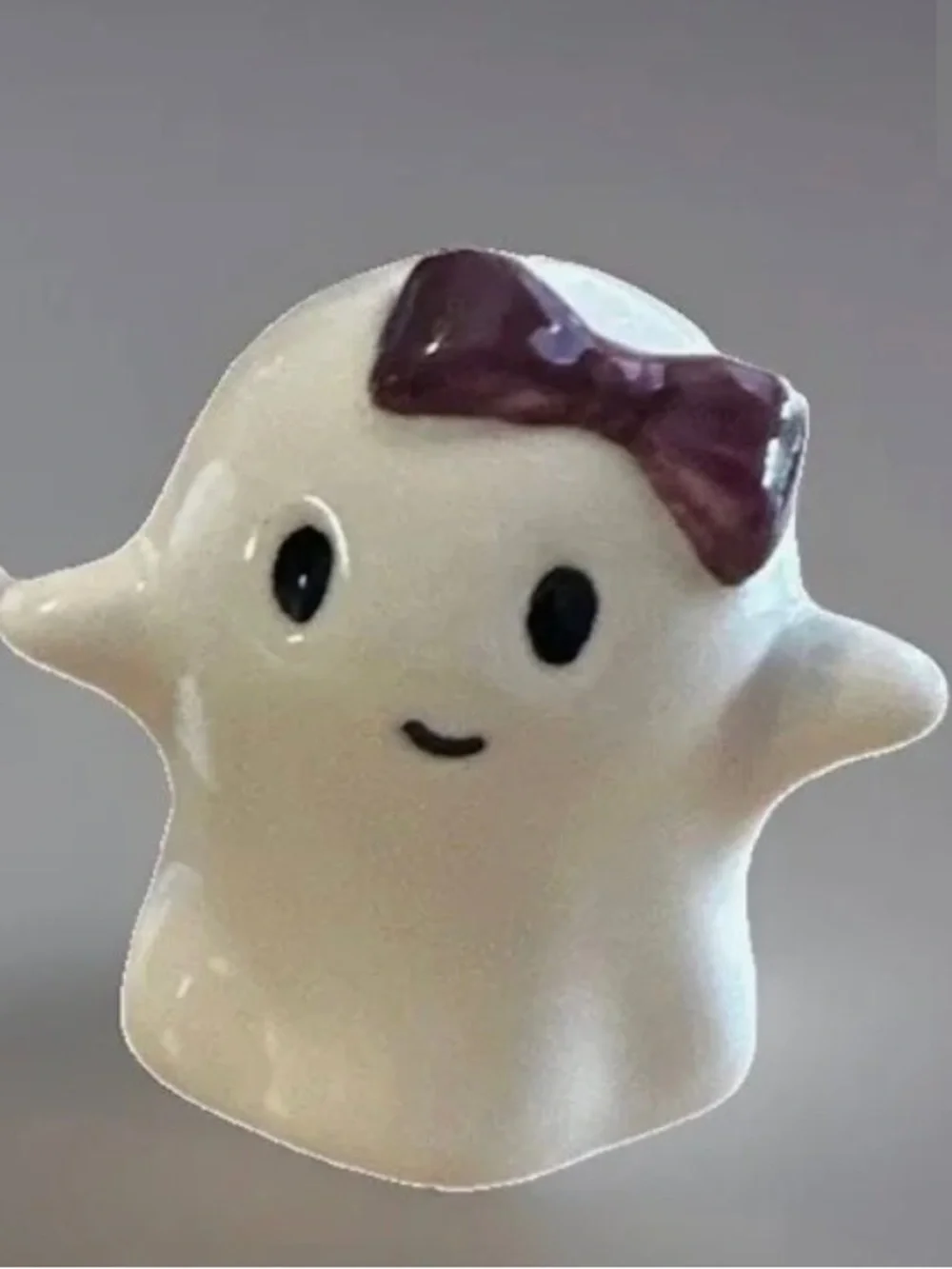 Ceramic Ghost Salt and Pepper Shaker Set White Halloween spooky Cracker Barrel